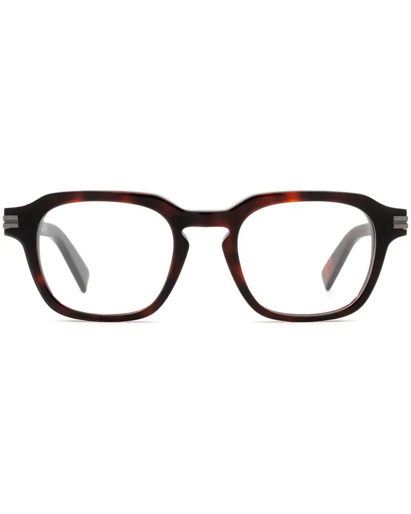 Ermenegildo Zegna Brille mit eckigem Gestell - Rot Rot