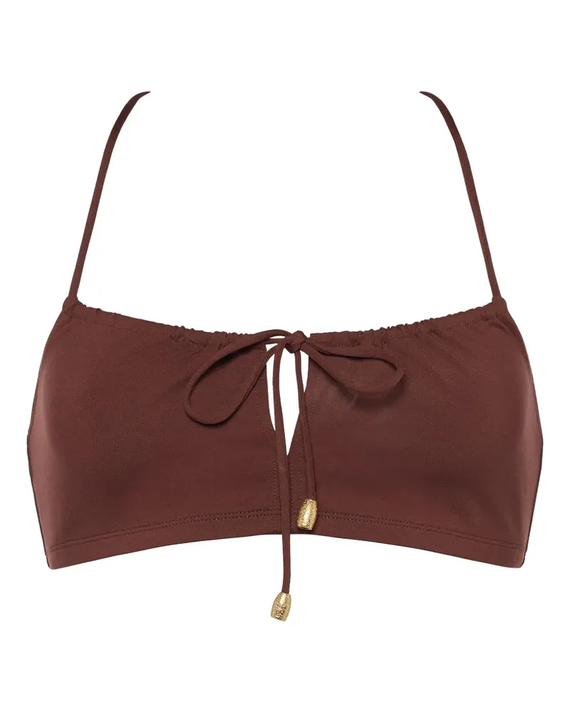 Eres Abysses Cropped-Bikinioberteil - Braun Braun