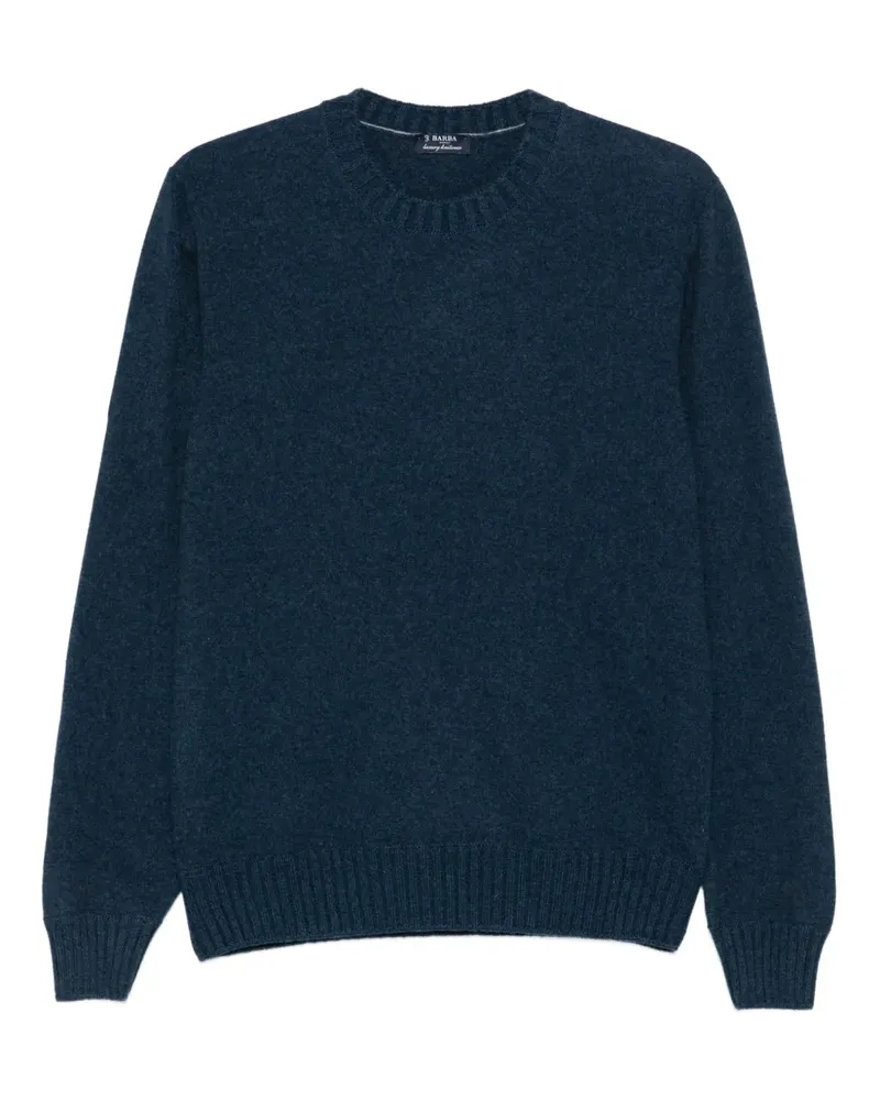 BARBA Pullover mit Rundhalsausschnitt - Blau Blau