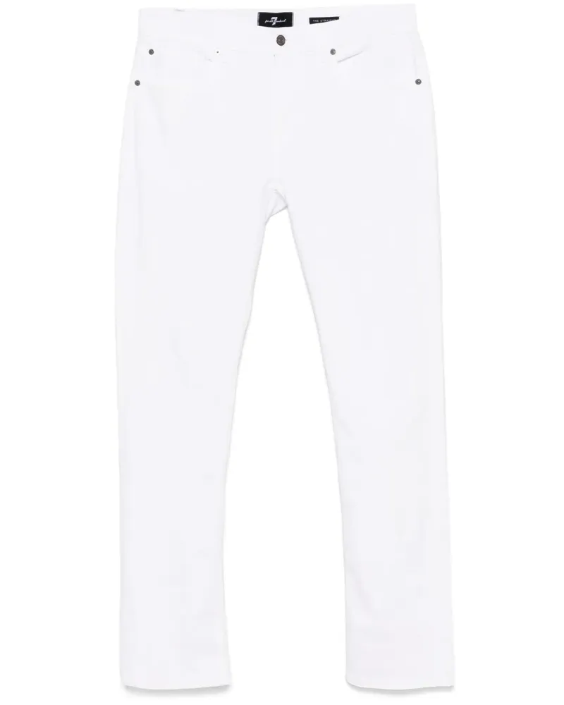 7 for all mankind The Straight Jeans - Weiß Weiß