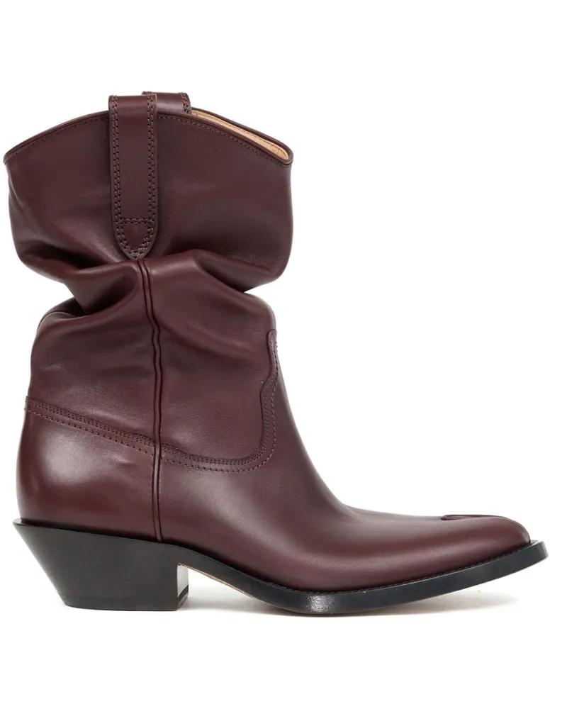 Maison Margiela Tabi Stiefel aus Leder 55mm - Rot Rot