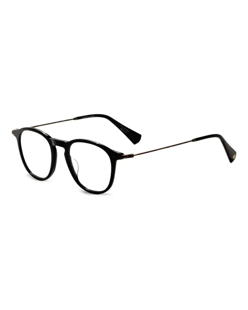 John Varvatos Brille mit rundem Gestell - Schwarz Schwarz