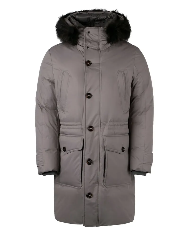 MOORER Helssinky Kapuzenparka - Grau Grau