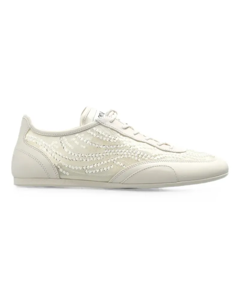 Jimmy Choo Sunny F Sneakers mit Pailletten - Nude Nude