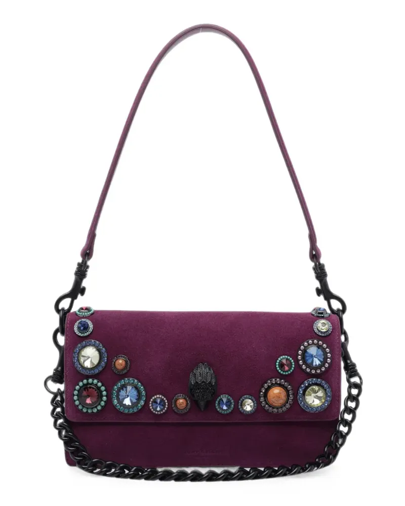 Kurt Geiger Schultertasche mit Kristallen - Violett Violett