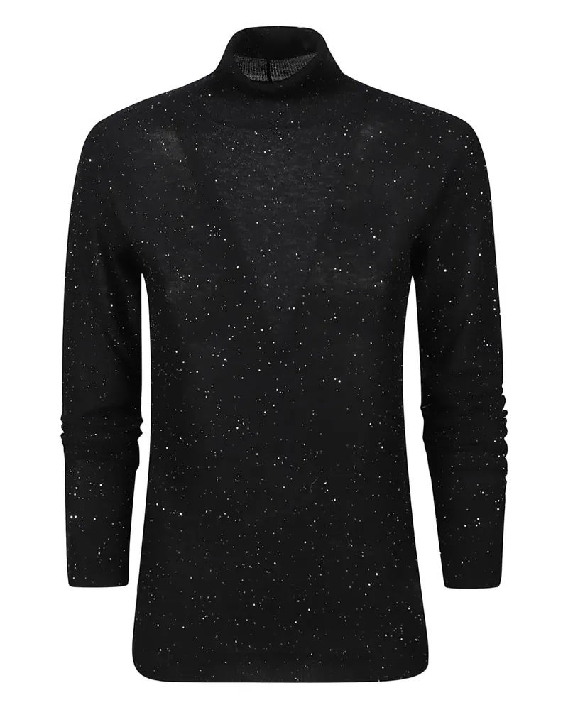 Fabiana Filippi Pullover im Glitter-Look - Schwarz Schwarz