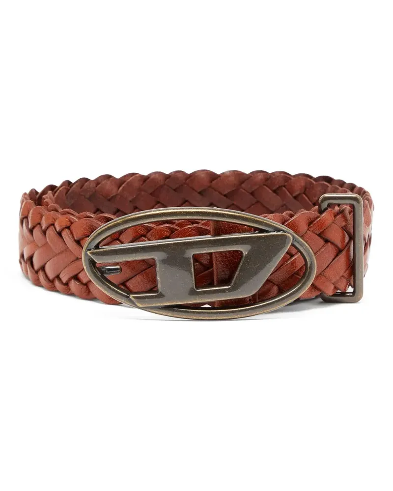 Diesel Geflochtener B-1DR Gürtel - Braun Braun
