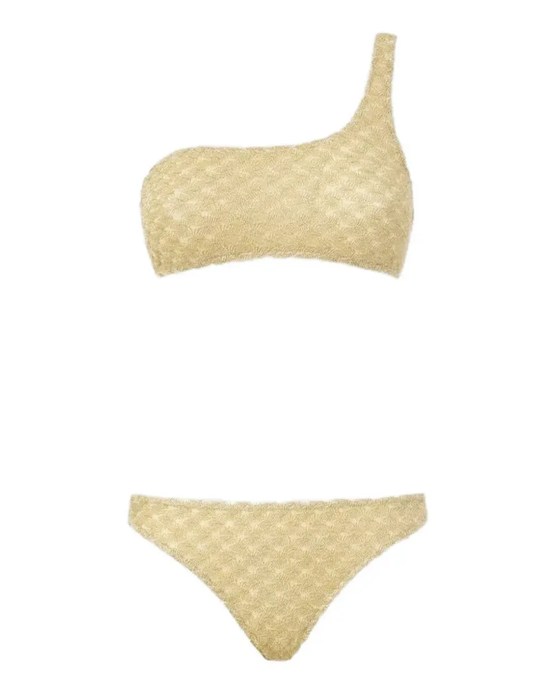 Missoni One-Shoulder-Bikini - Gold Gold