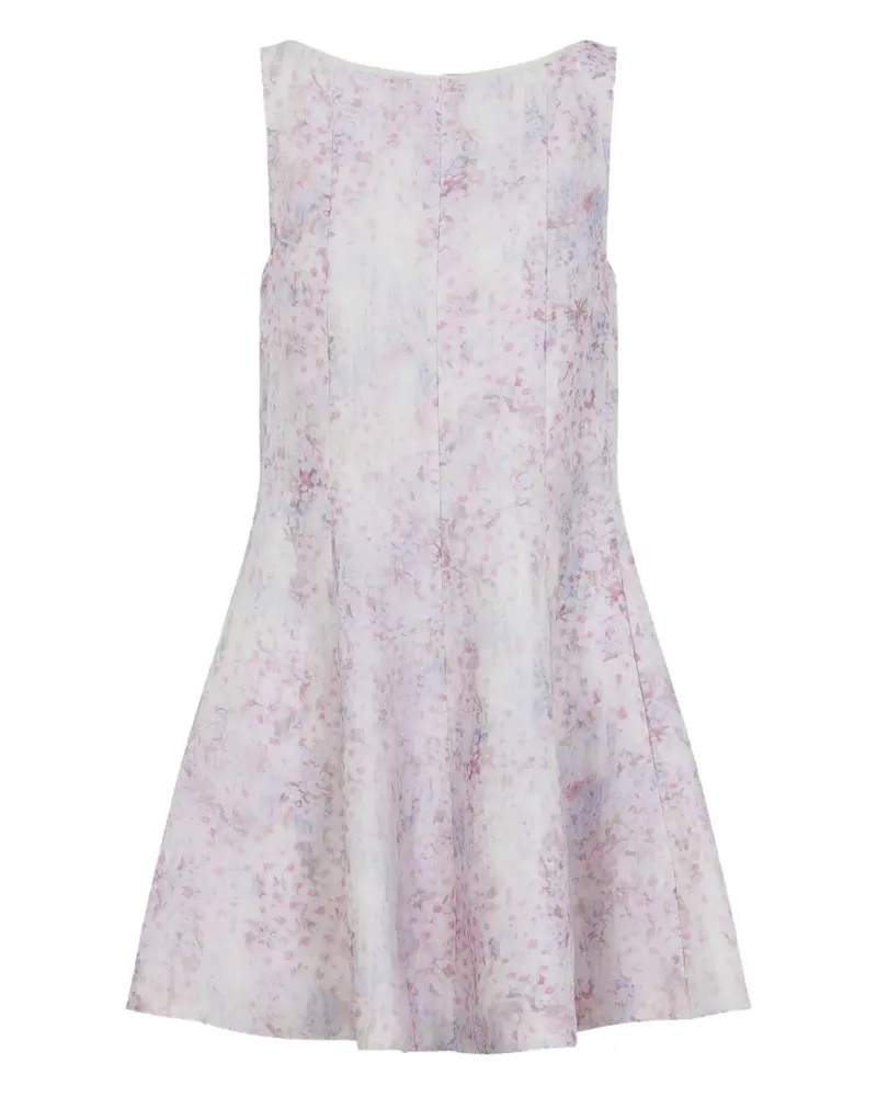 Alberta Ferretti floral-print sleeveless midi dress - Violett Violett