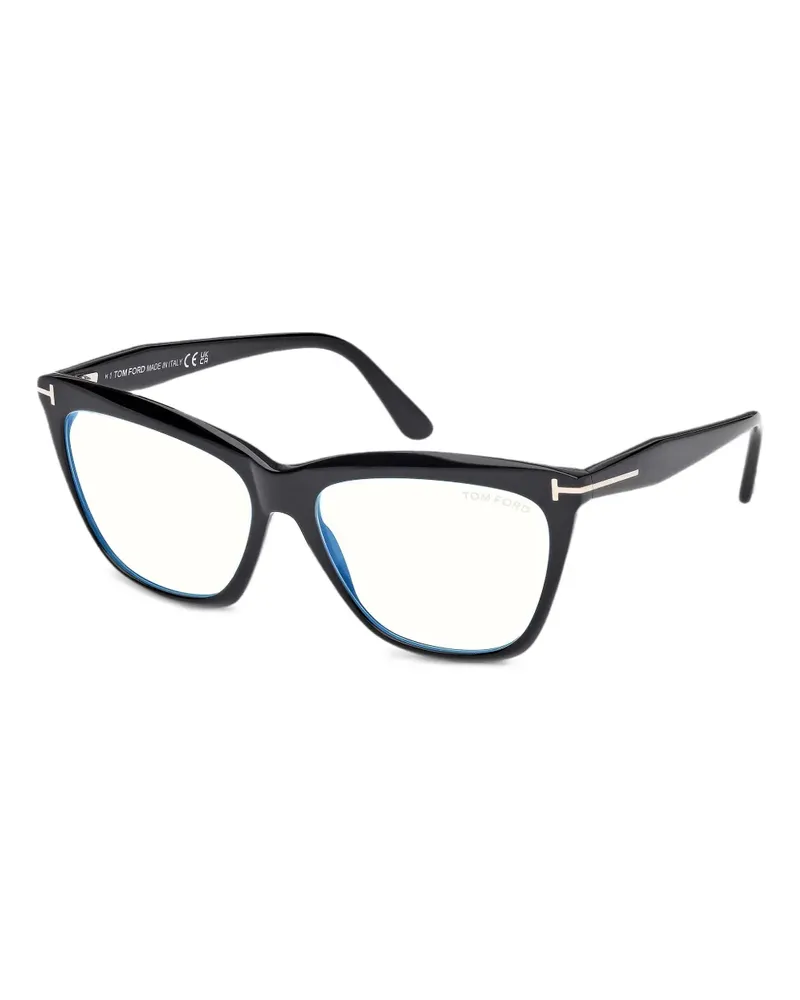 Tom Ford Brille mit Cat-Eye-Gestell - Schwarz Schwarz