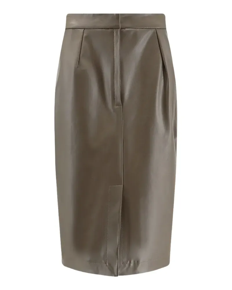 Stella McCartney pleated flap-detail skirt - Grün Grün
