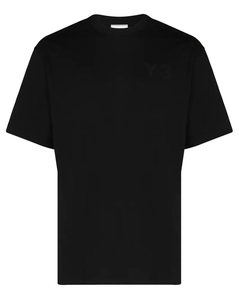 Y-3 T-Shirt mit Logo - Schwarz Schwarz