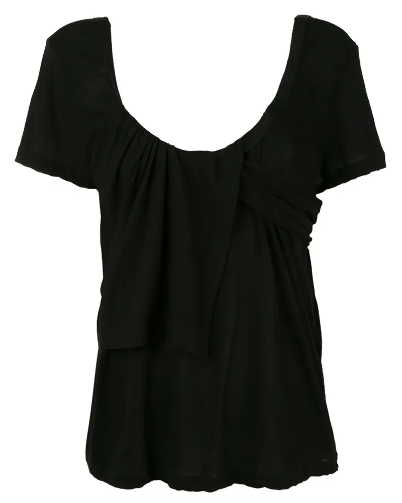 Unravel T-Shirt im Lagen-Look - Schwarz Schwarz