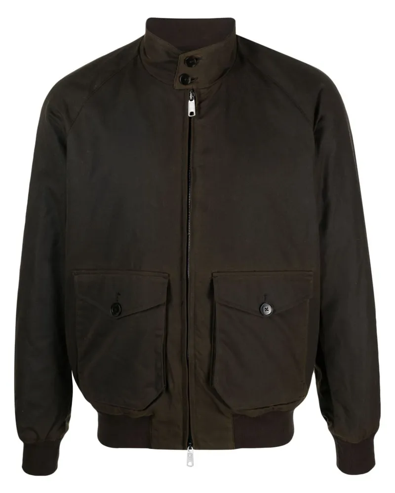 Baracuta Gewachste Jacke mit Reißverschluss - Grün Grün