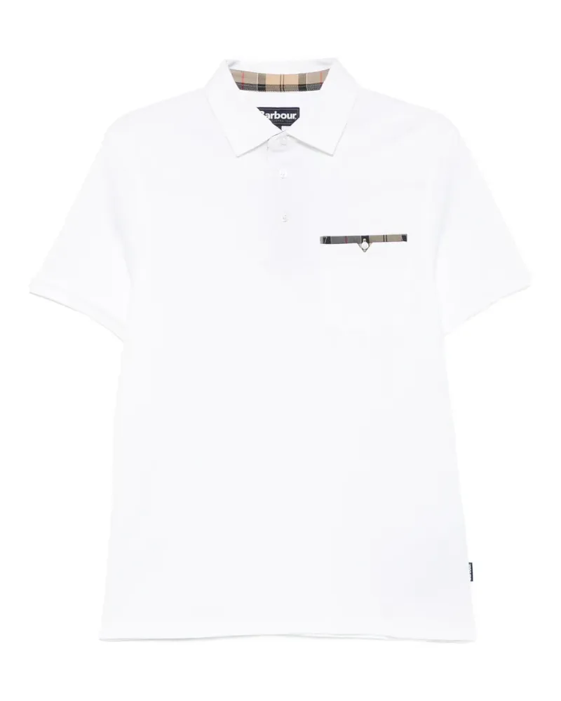Barbour half-button polo shirt - Weiß Weiß