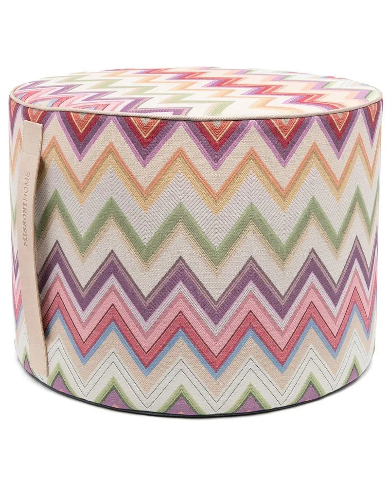 Missoni Home Hocker mit Zickzackmuster - Grün Grün