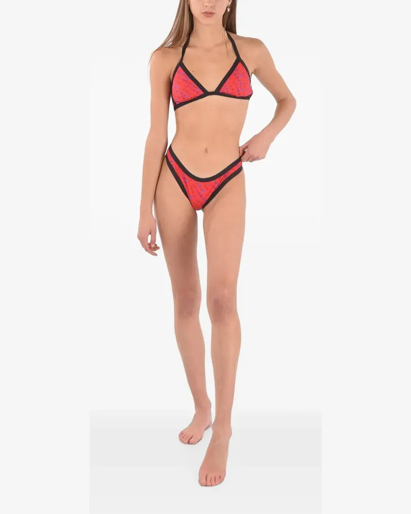 Karl Lagerfeld Bikinihöschen mit Logo-Print - Rot Rot