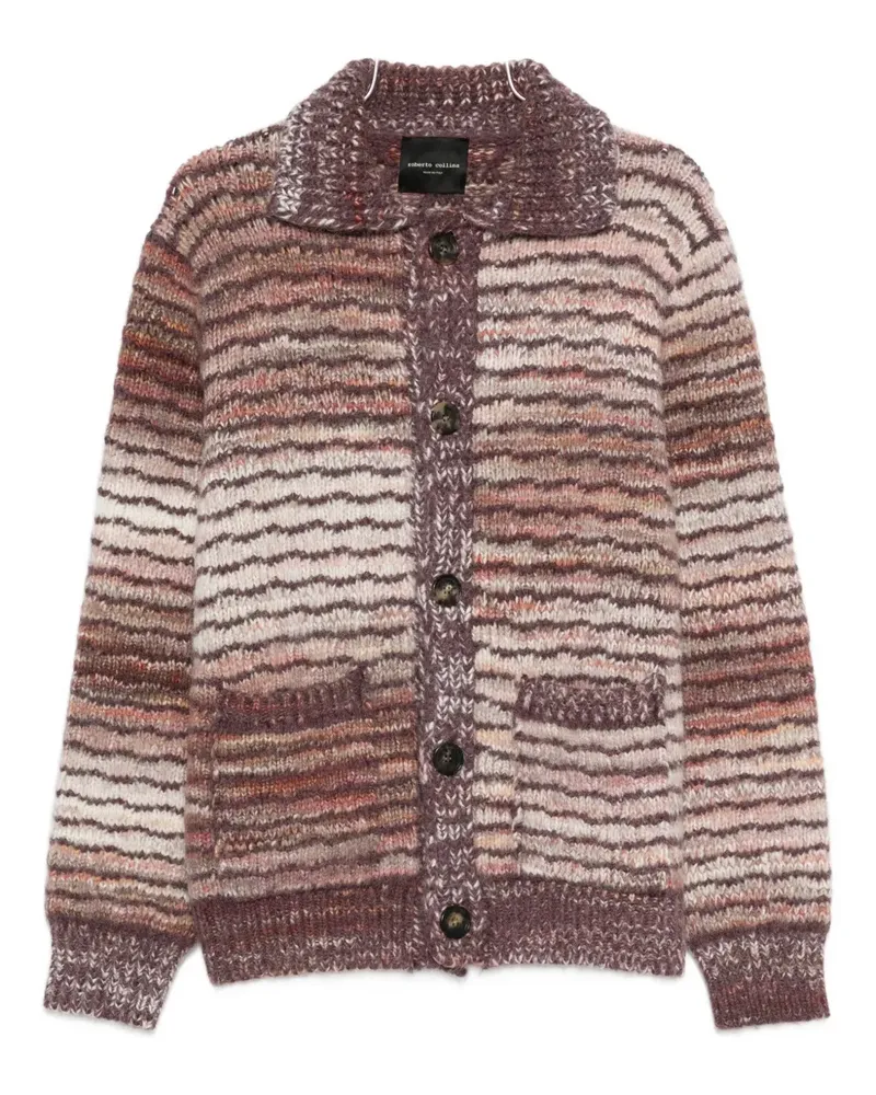 Roberto Collina striped cardigan - Braun Braun