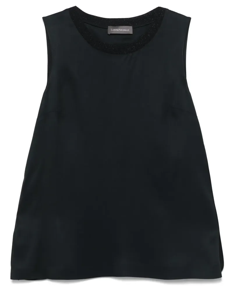 Lorena Antoniazzi Ärmellose Bluse - Blau Blau