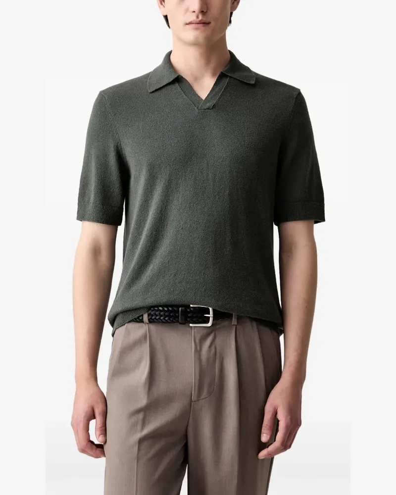 Marc O'Polo T-Shirt mit V-Ausschnitt - Grün Grün
