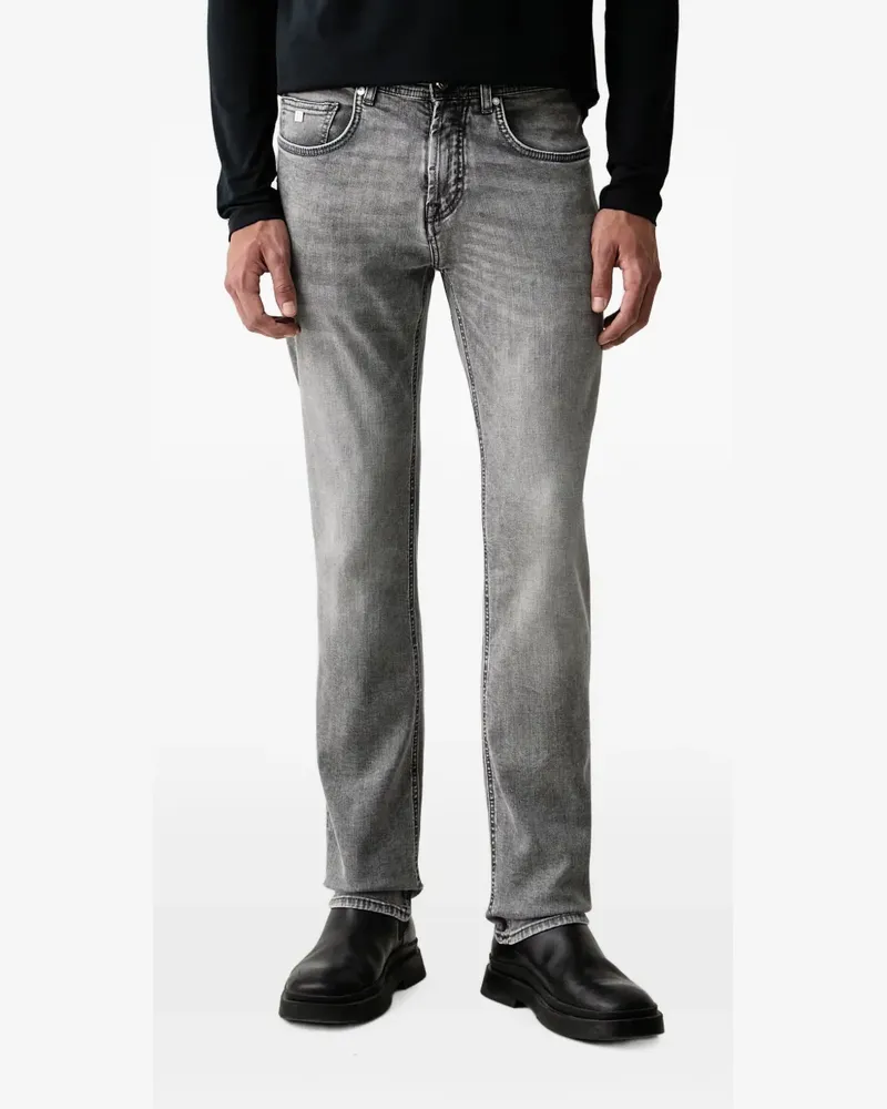 Karl Lagerfeld Jeans mit Logo-Patch - Grau Grau