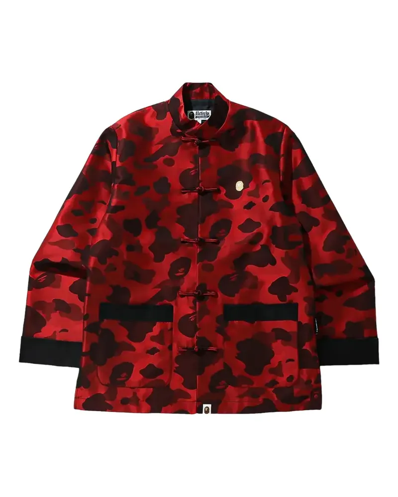 BAPE Wattierte Colour Camo Chinese Jacke - Rot Rot
