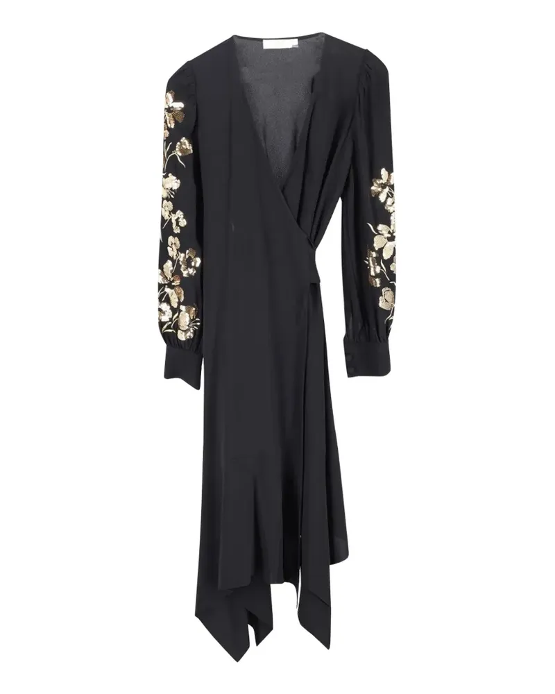 Tory Burch V-neck wrap dress - Schwarz Schwarz