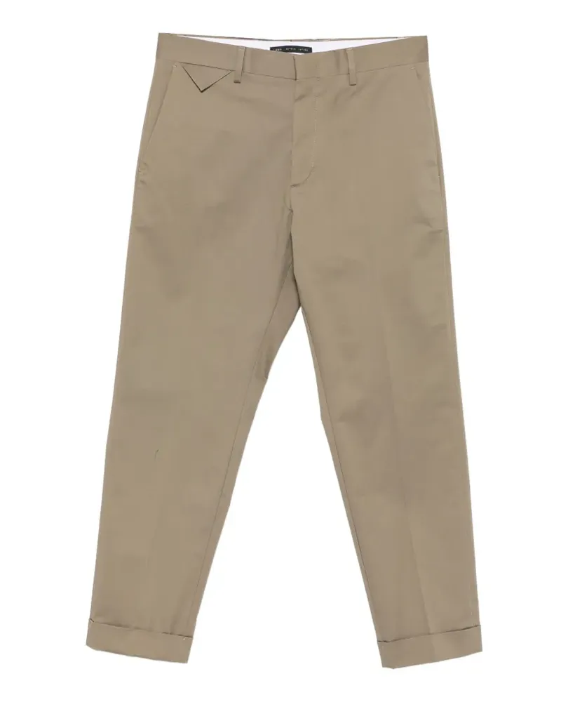Low Brand Cooper T1.7 turn-up cuff trousers - Braun Braun