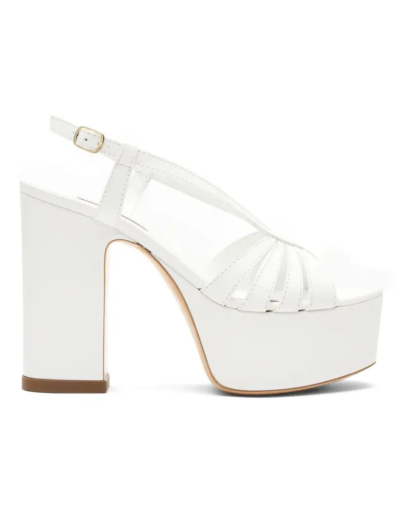 Casadei Elsa platform strap sandals - Weiß Weiß
