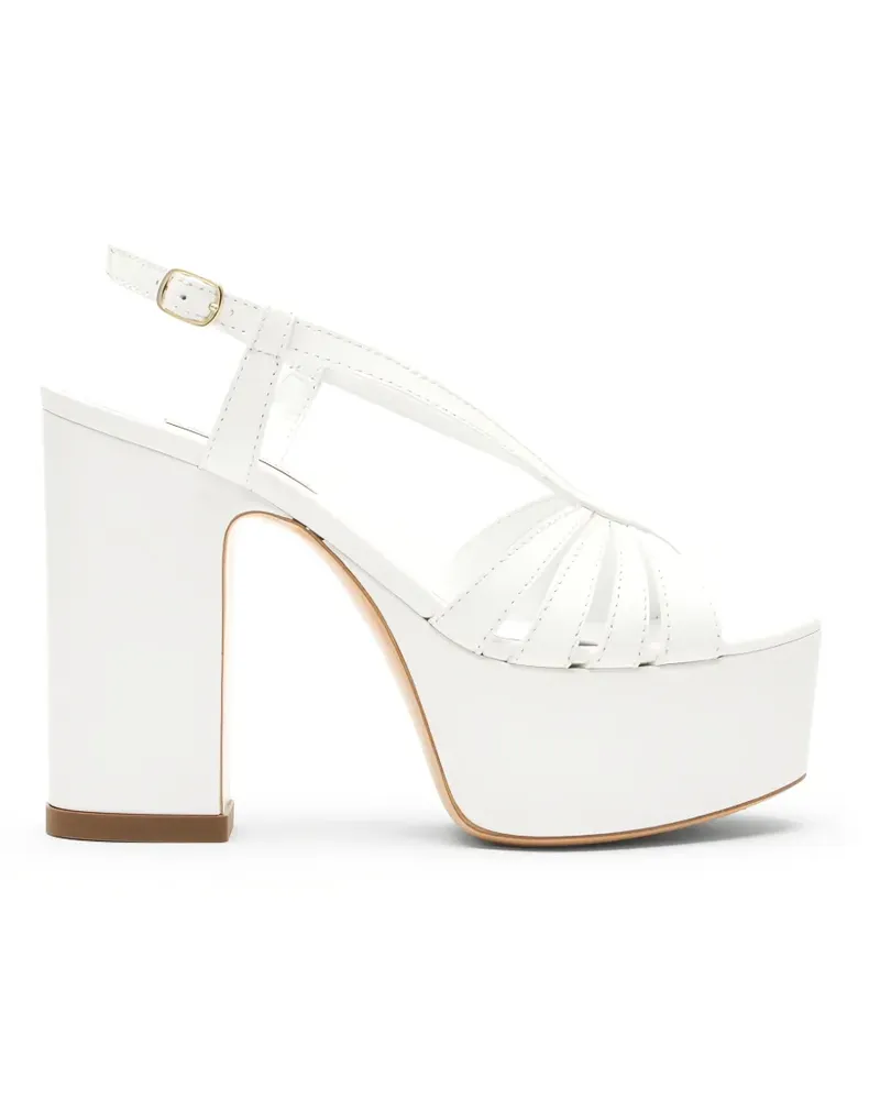 Casadei Eva Plateau-Sandalen - Weiß Weiß