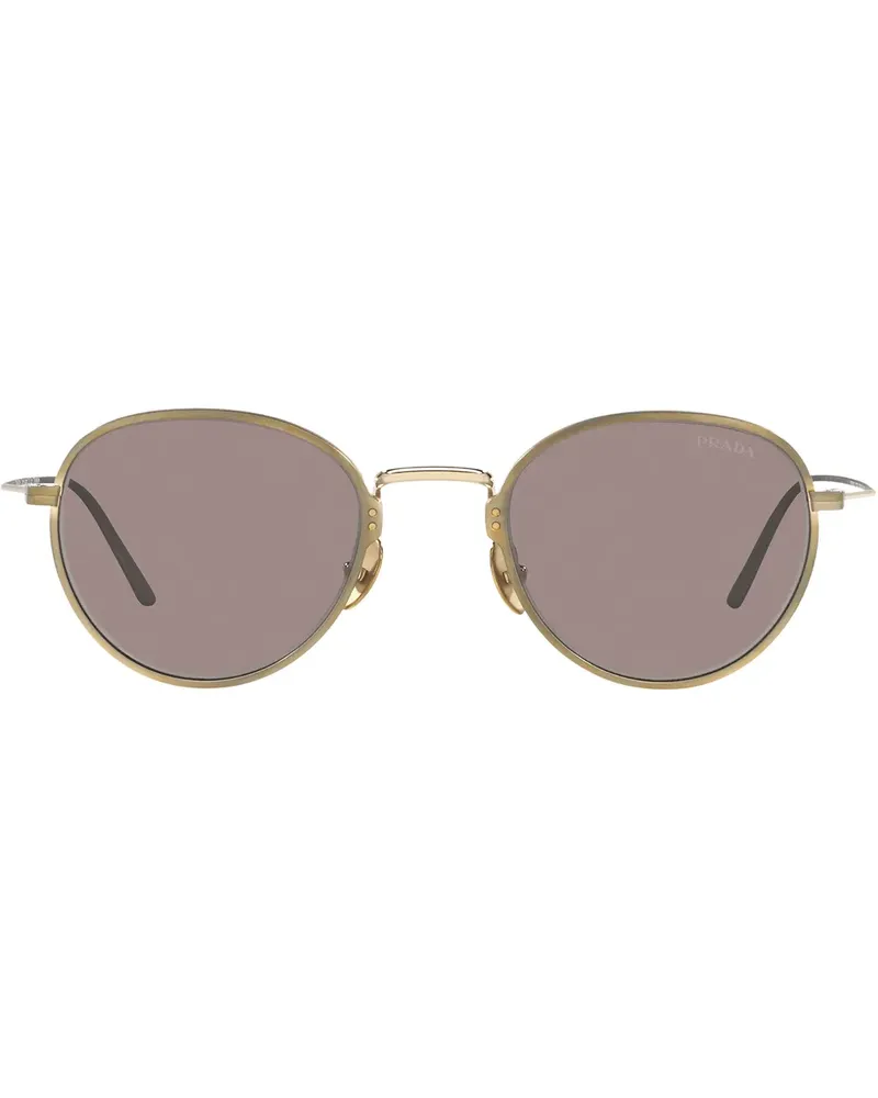 Prada Runde Sonnenbrille ohne Rahmen - Gold Gold