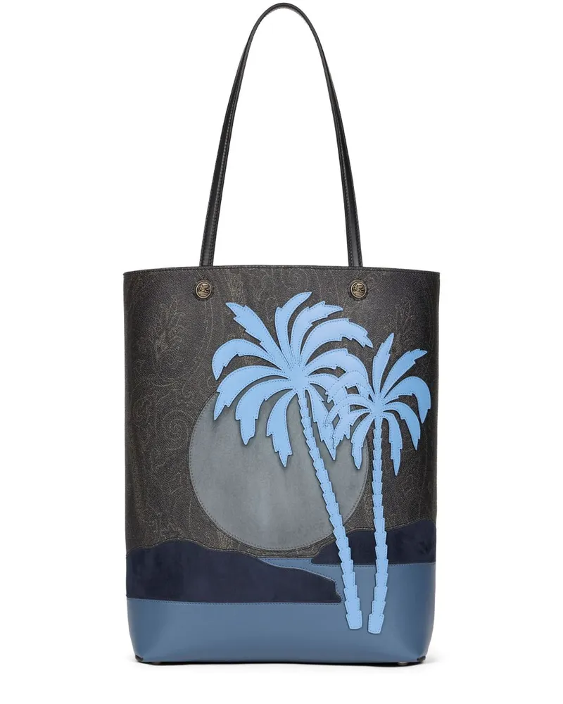 Etro Tote Bag mit Paisley-Muster - Schwarz Schwarz