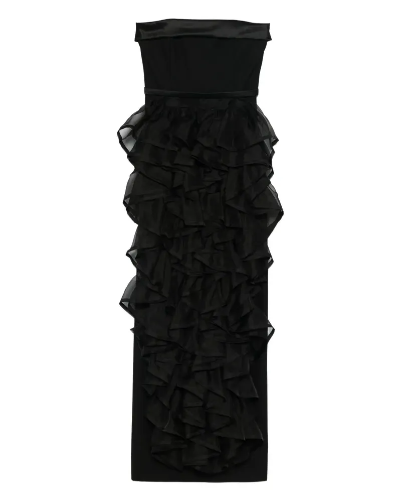 Viktor & Rolf Trägerloses Maxikleid - Schwarz Schwarz