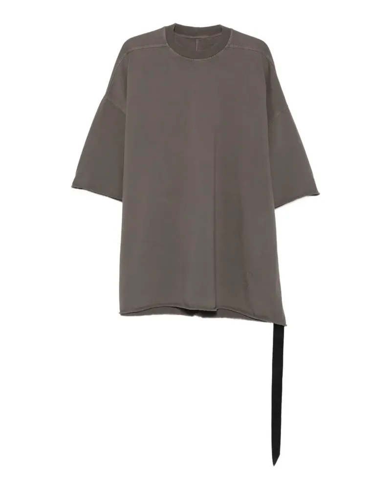 DRKSHDW by Rick Owens Tommy T Oversized-T-Shirt mit ungesäumten Kanten - Grau Grau