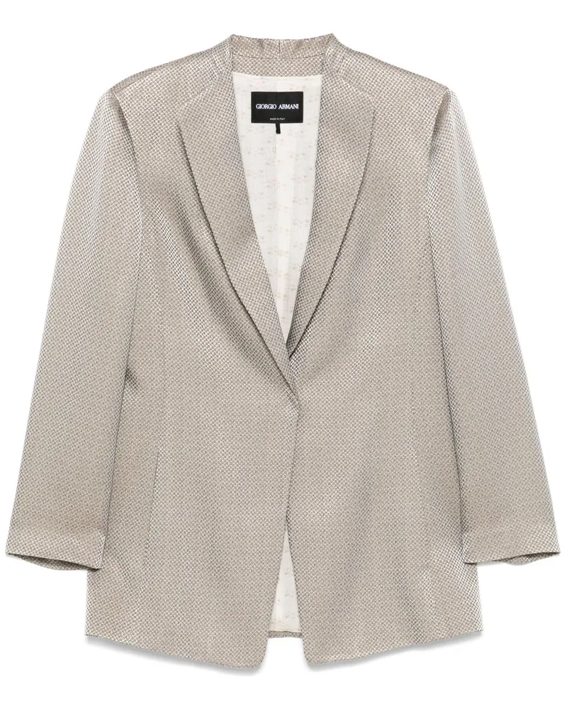 Giorgio Armani Sakko aus Jacquard - Grau Grau