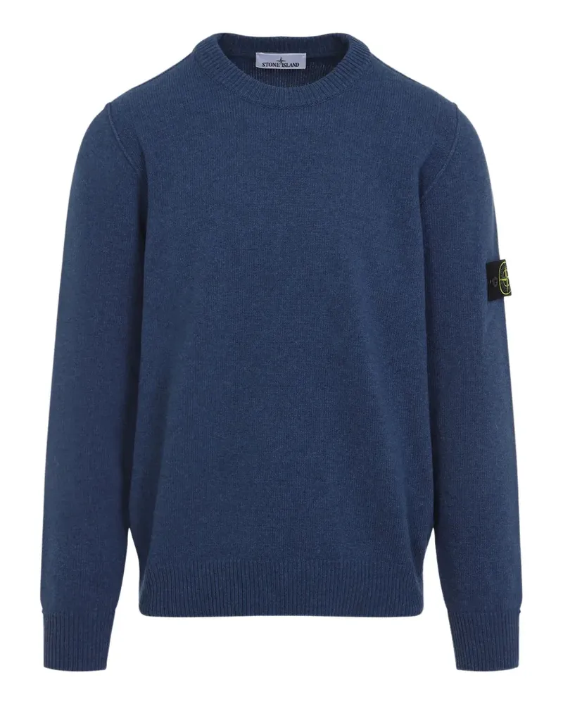 Stone Island Pullover mit Logo-Patch - Blau Blau