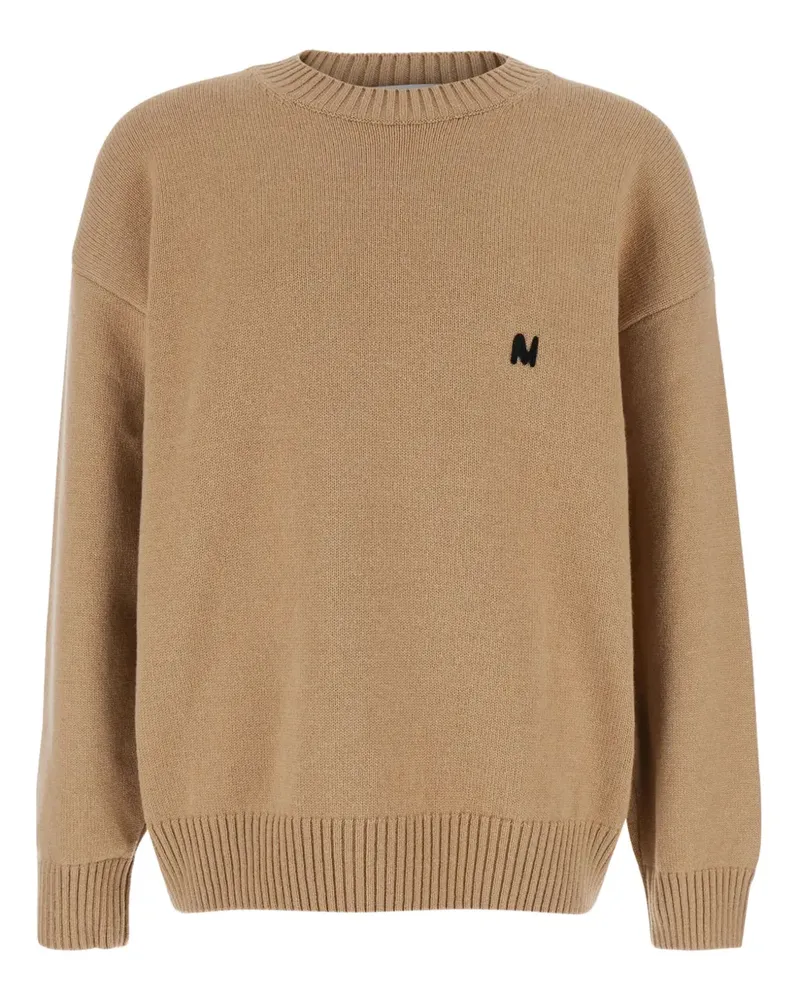 MSGM Pullover mit rundem Ausschnitt - Nude Nude