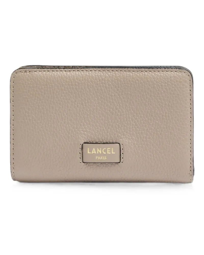 Lancel Ninon grained wallet - Nude Nude