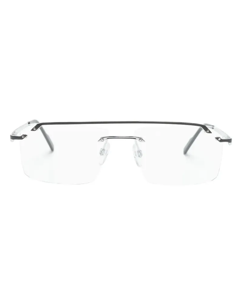 CAZAL Eckige 7100 Brille - Silber Silber