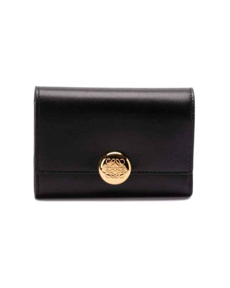 Loewe Pebble Portemonnaie - Schwarz Schwarz