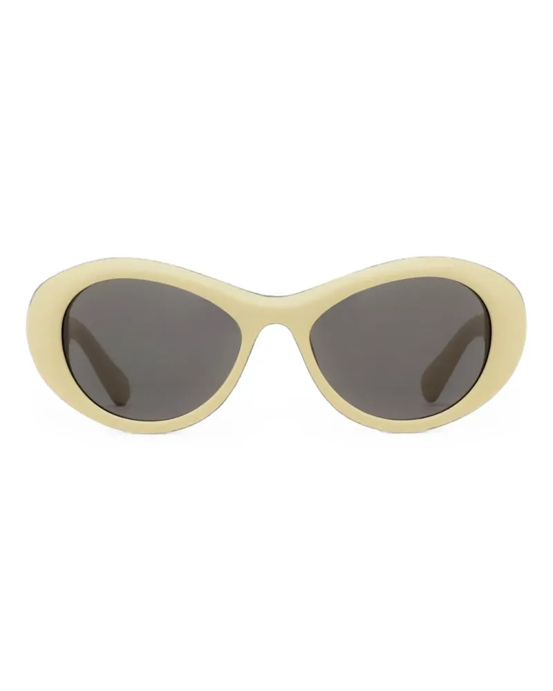 Jacquemus Sonnenbrille mit ovalem Gestell - Nude Nude