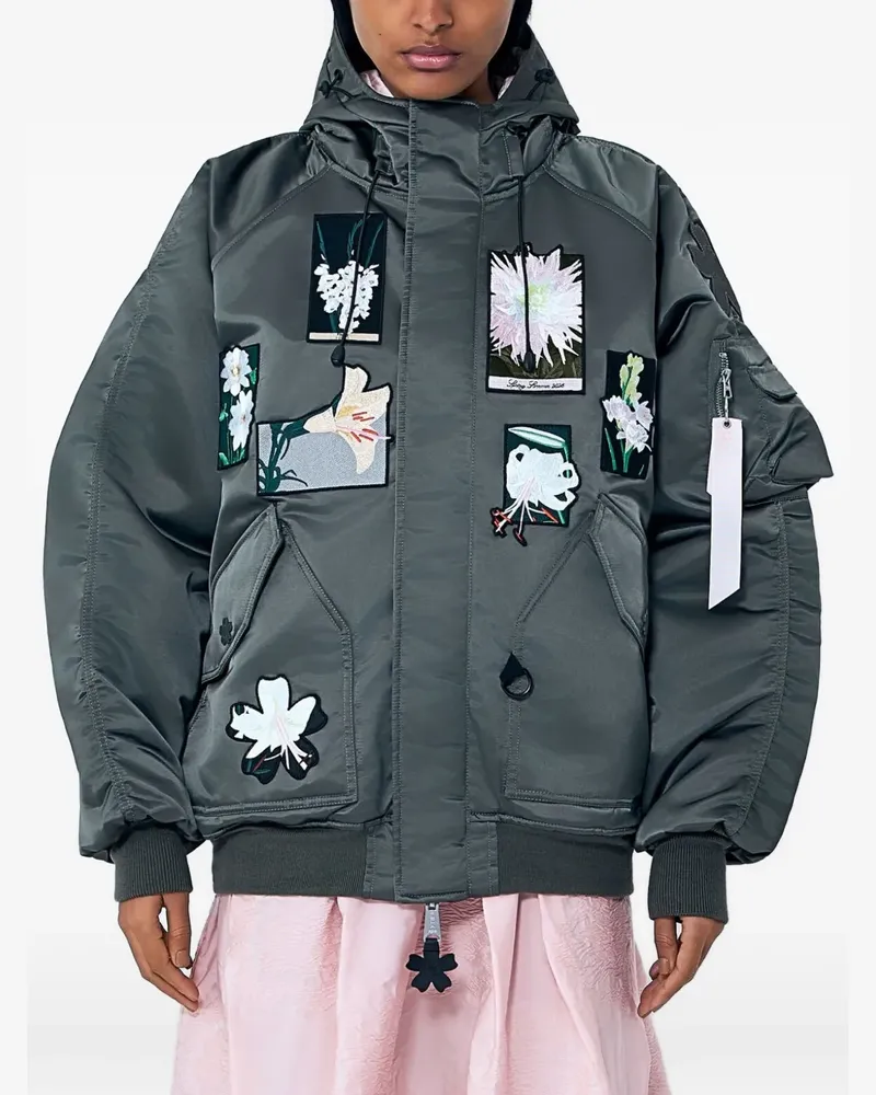 Cecilie Bahnsen N-2B Bomberjacke - Grau Grau