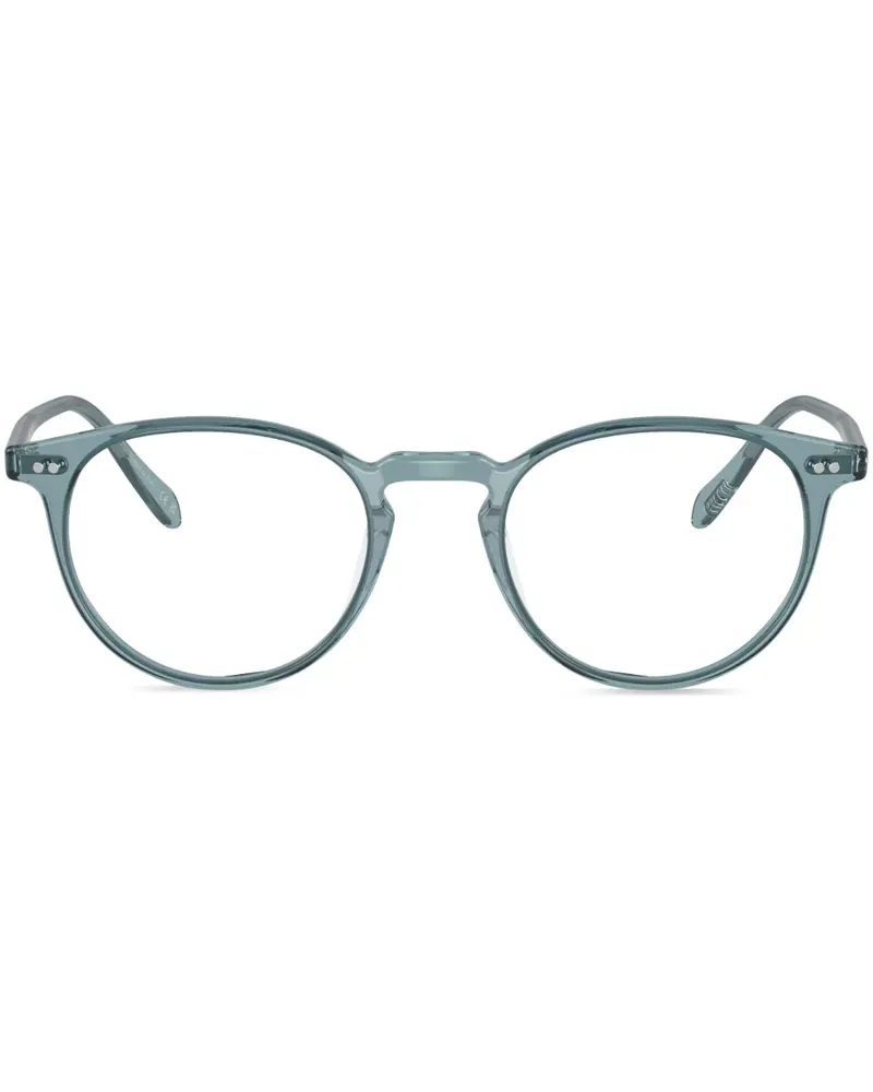 Oliver Peoples Riley-R Brille mit rundem Gestell - Blau Blau