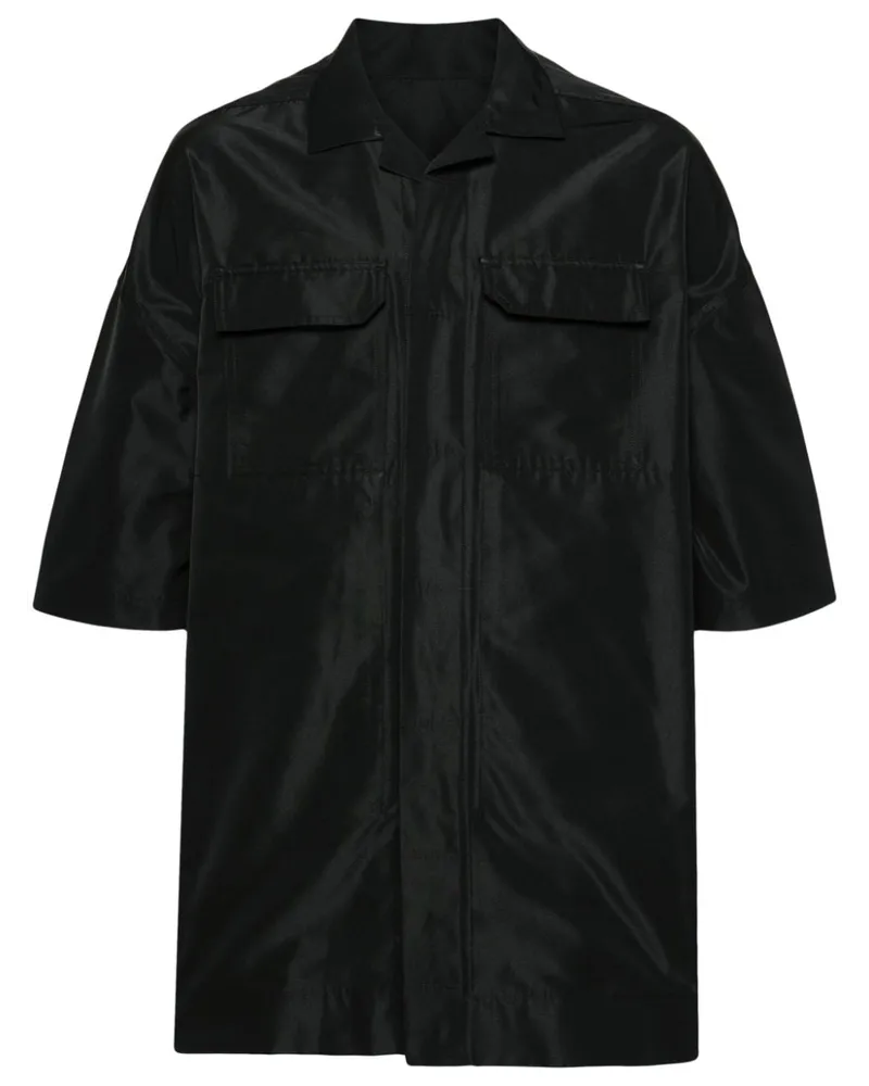 Rick Owens Magnum Tommy Oversized-Hemd Schwarz
