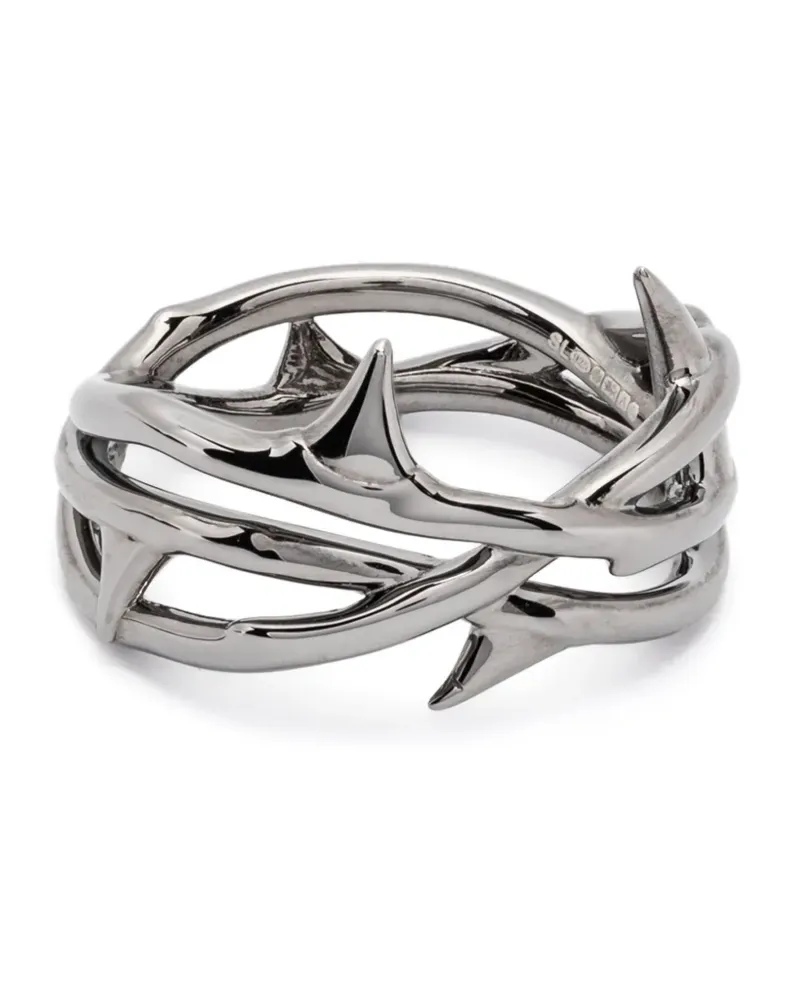 Shaun Leane sterling silver Rose Thorn Triple band ring - Silber Silber
