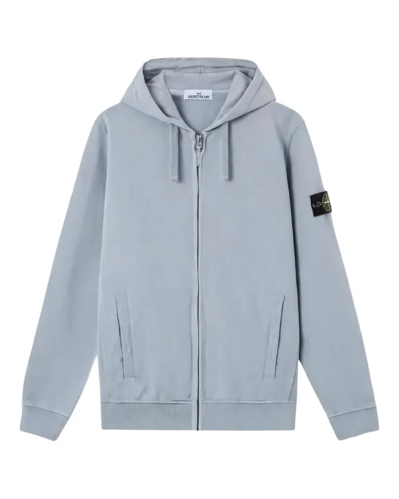 Stone Island 6100067 Hoodie aus Bio-Baumwollfleece - Grau Grau