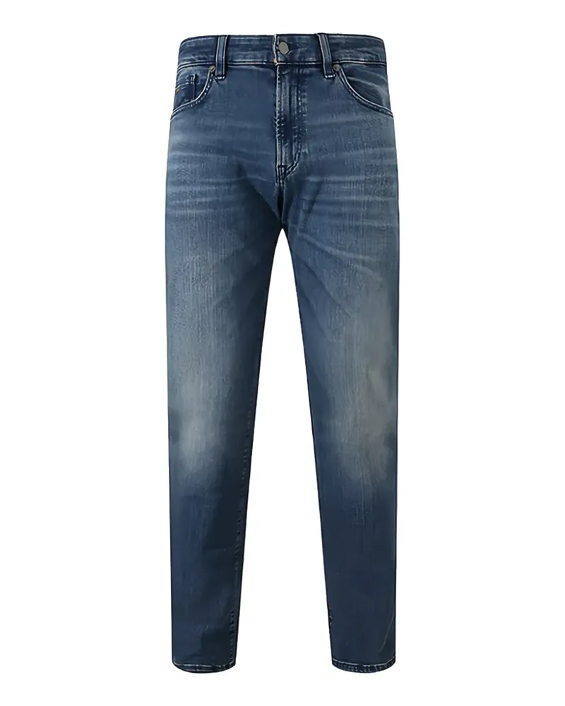 HUGO BOSS button-fastening five-pockets jeans - Blau Blau