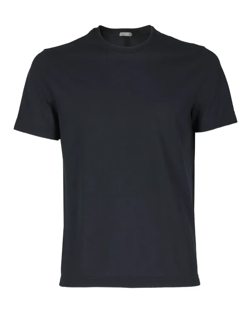 Zanone T-Shirt mit rundem Ausschnitt - Blau Blau