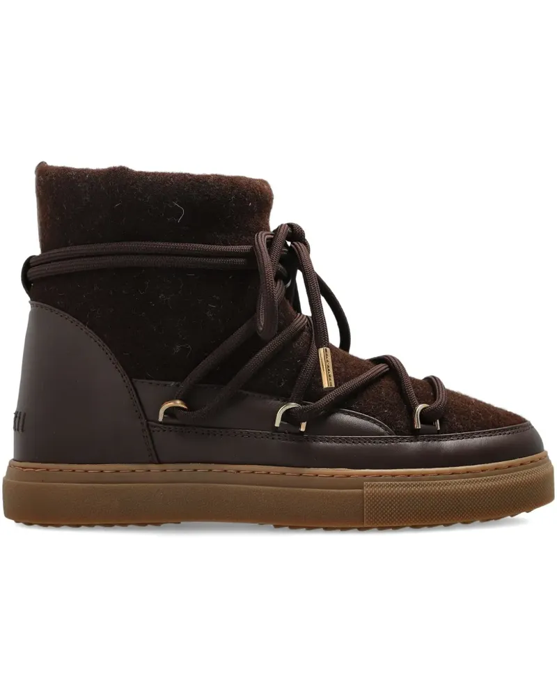 INUIKII lace-up shearling pumps - Braun Braun