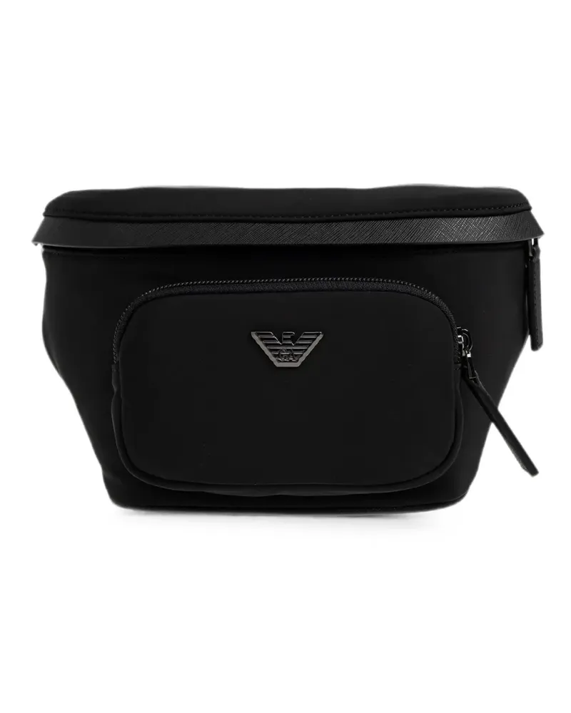 Emporio Armani logo-plaque belt bag - Schwarz Schwarz